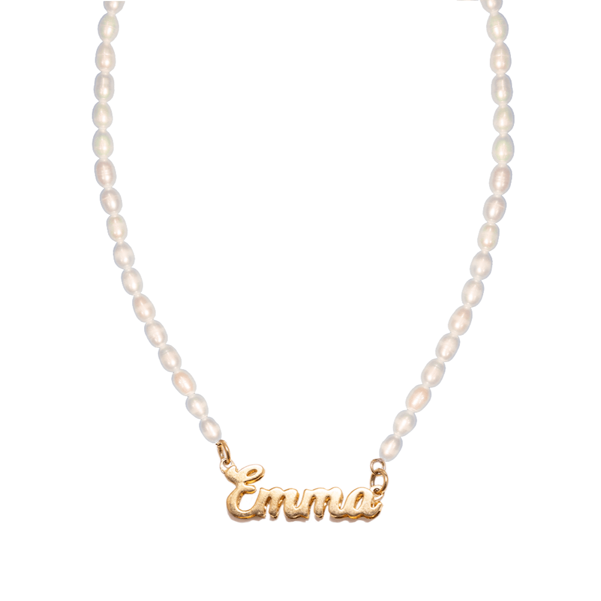 THE PEARL NAMEPLATE NECKLACE – The M Jewelers Tokyo