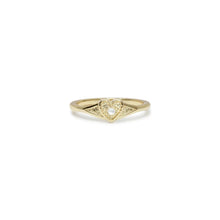  THE DAINTY PEARL HEART HEIRLOOM RING