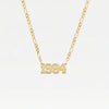 THE YEAR NAMEPLATE NECKLACE
