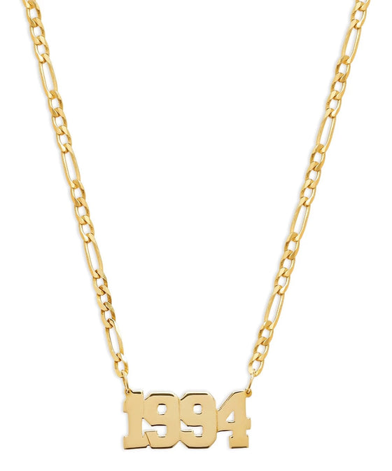 THE YEAR NAMEPLATE NECKLACE