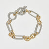 THE TWO TONE RIBBED LINK BRACELET