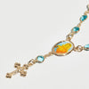 THE AQUA MARINE ROSARY ANKLET
