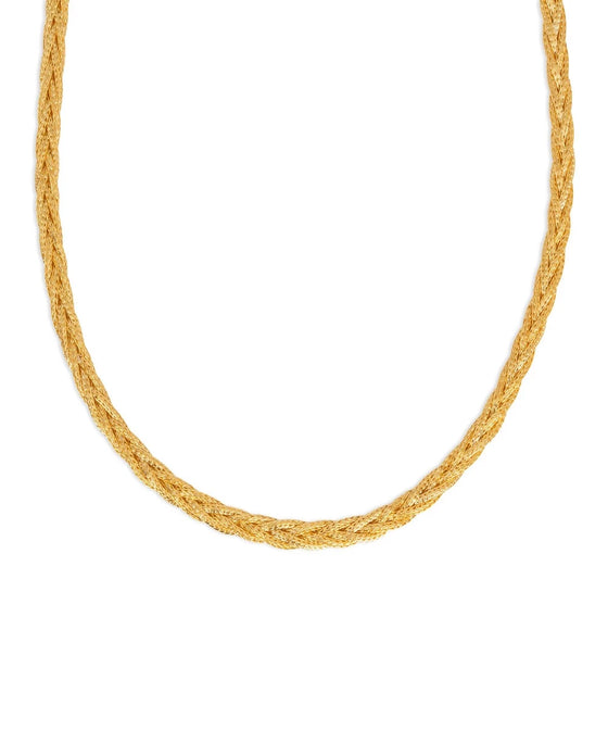THE BRAIDED GOLD NECKLACE