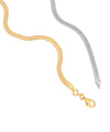 THE TWO TONE FLAT CHAIN NECKLACE