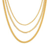 THE TRIPLE LAYER CURB CHAIN NECKLACE