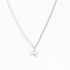 THE SCRIPT LETTER PEARL CURB NECKLACE