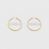 THE BLOCK DIAMOND CUT HOOP EARRINGS