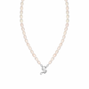 THE OLD ENGLISH SINGLE INITIAL PEARL NECKLACE