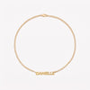THE BUBBLE LETTER CURB CHAIN NAMEPLATE NECKLACE