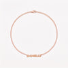 THE BUBBLE LETTER CURB CHAIN NAMEPLATE NECKLACE