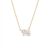 THE CLEAR HEART PEAR NECKLACE