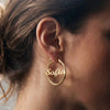 THE MINI SCRIPT NAMEPLATE HOOPS