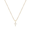 THE MINI ICED OUT CROSS PENDANT NECKLACE