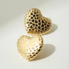 THE TEXTURED HEART EARRINGS