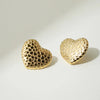 THE TEXTURED HEART EARRINGS