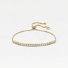 THE ROUND BEZEL ADJUSTABLE TENNIS BRACELET