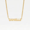 THE BUBBLE LETTER CURB CHAIN NAMEPLATE NECKLACE