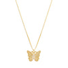 THE BUTTERFLY INITIAL PENDANT NECKLACE