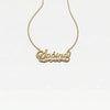 THE DOUBLE PLATE CLASSIC NAMEPLATE NECKLACE