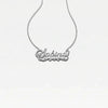 THE DOUBLE PLATE CLASSIC NAMEPLATE NECKLACE
