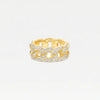 THE ICED OUT CUBAN LINK RING