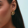 THE PAVE' HEIRLOOM SEASHELL STUD EARRINGS