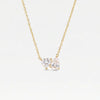 THE CLEAR HEART PEAR NECKLACE