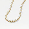 THE GOLD ICED OUT HEART TENNIS NECKLACE