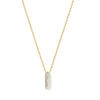 THE PAVE' BUBBLE LETTER PENDANT NECKLACE