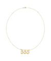 THE ANGEL NUMBER NAMEPLATE NECKLACE