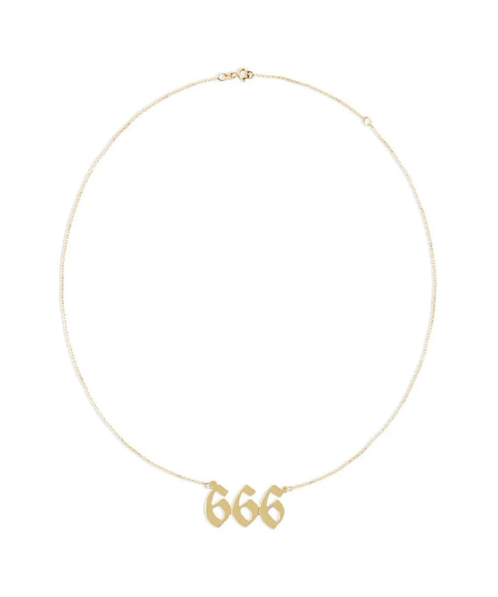 THE ANGEL NUMBER NAMEPLATE NECKLACE