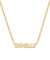 THE BUBBLE LETTER CURB CHAIN NAMEPLATE NECKLACE