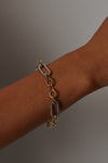 THE TWO TONE RIBBED LINK BRACELET