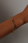 THE TWO TONE RIBBED LINK BRACELET