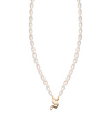 THE OLD ENGLISH SINGLE INITIAL PEARL NECKLACE