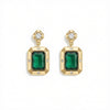 THE GIA EMERALD CUT EARRINGS
