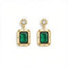 THE GIA EMERALD CUT EARRINGS