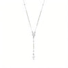 THE PEARL MARY ROSARY CROSS NECKLACE