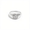 THE EMBOSSED CROSS SIGNET RING