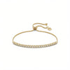 THE ROUND BEZEL ADJUSTABLE TENNIS BRACELET