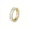 THE EMERALD CUT PAVE' RING