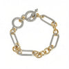 THE TWO TONE RIBBED LINK BRACELET