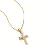 THE TINY PAVÉ GOLD FILLED CROSS