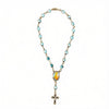 THE AQUA MARINE ROSARY ANKLET