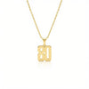 THE SMALL VARSITY NUMBER PENDANT NECKLACE