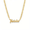 THE GOTHIC MINI CHOKER NAMEPLATE