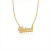THE DOUBLE PLATE CLASSIC NAMEPLATE NECKLACE