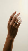 THE HEART STONE RING (SET OF 2)