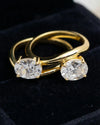 THE OVAL STONE RING (SET OF 2)