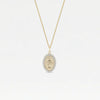 THE OVAL MARY PENDANT NECKLACE PAVÉ
